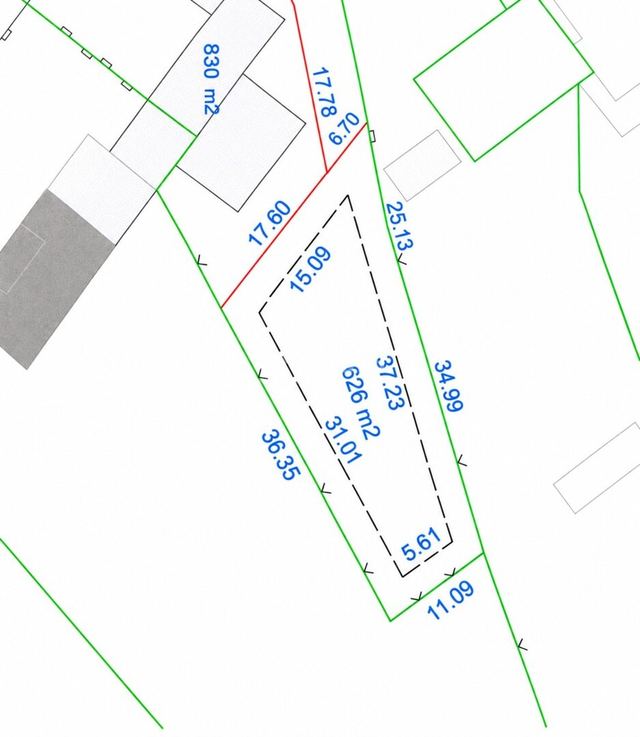 Zemljište u Sveti Filip i Jakovu, 626m²