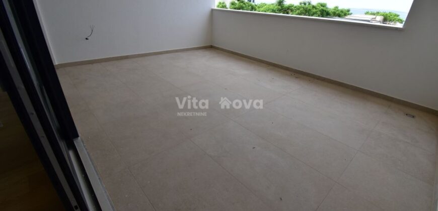 PRIVLAKA, NOVOGRADNJA, POGLED NA MORE, 3 SP. SOBE, 100 m OD MORA