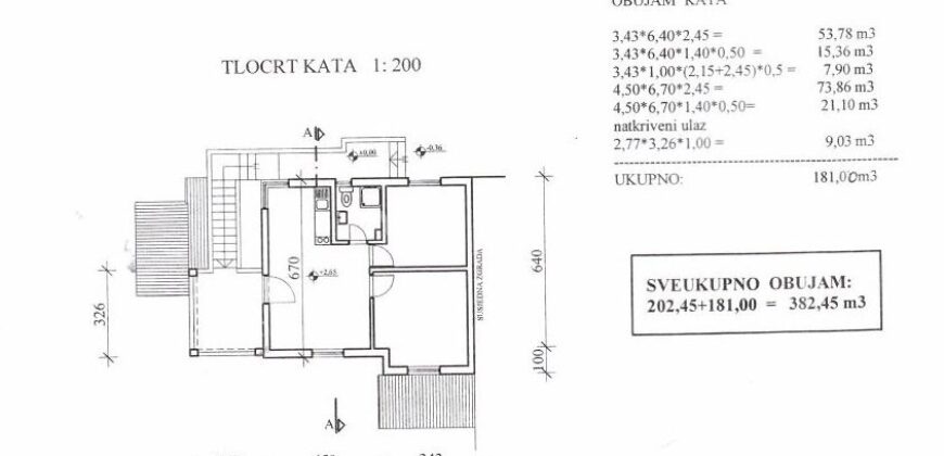 PRILIKA! SABUNIKE, KATNICA, 2 STAMBENE JEDINICE, DUPLEX