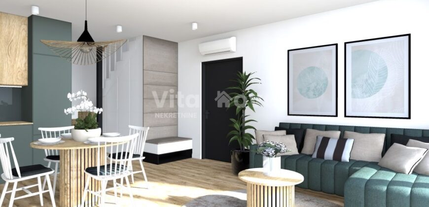 ZATON, NOVOGRADNJA, KUĆA U NIZU, BAZEN, PARKING!