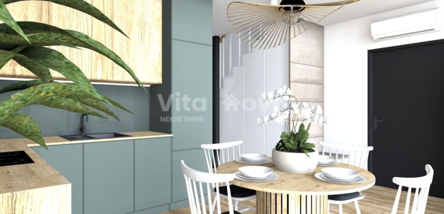 ZATON, NOVOGRADNJA, KUĆA U NIZU, BAZEN, PARKING!